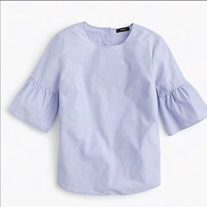 J.Crew Light blue bell sleeve blouse